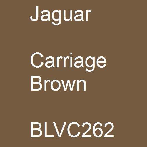 Jaguar, Carriage Brown, BLVC262.